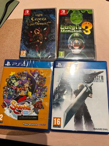 Nintendo switch + PS4 games te koop beschikbaar voor biedingen
