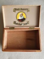Vieil Anvers - Ancienne boîte à cigares en bois d'Anvers, Boite à tabac ou Emballage, Utilisé, Envoi