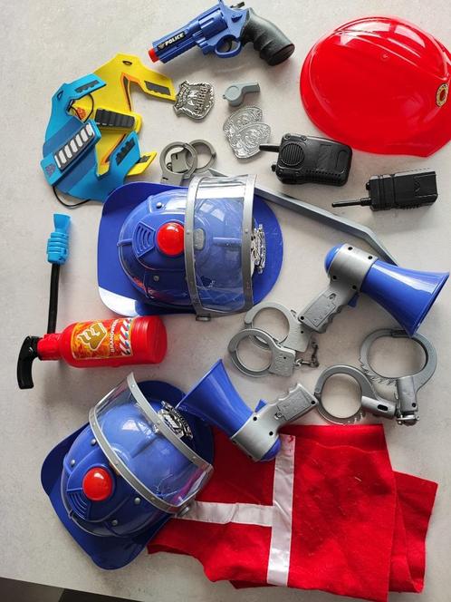 *5.  Set brandweerman en politie materiaal      * koopje 19€, Kinderen en Baby's, Speelgoed | Educatief en Creatief, Zo goed als nieuw