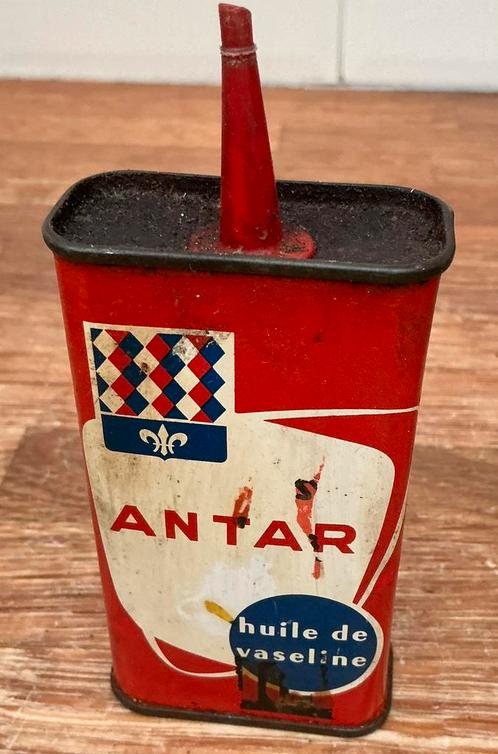 Vintage olieblik ‘ Antar’, Verzamelen, Merken en Reclamevoorwerpen, Zo goed als nieuw, Ophalen of Verzenden