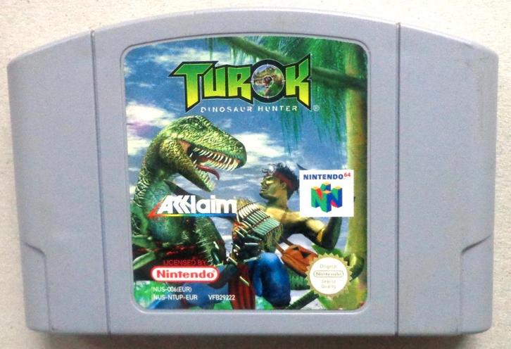 Turok Dinosaur Hunter voor de Nintendo 64, Consoles de jeu & Jeux vidéo, Jeux | Nintendo 64, Utilisé, Enlèvement ou Envoi