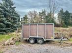 GESLOTEN AANHANGWAGEN REMORQUE GEREMD XXL 3 METER LANG 2 TON, Ophalen