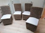 4 rotan zetels, Ophalen, Gebruikt, Minder dan 75 cm, Riet of Rotan