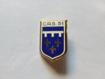 Insigne C.R.S 51, Enlèvement ou Envoi, Armée de terre, Emblème ou Badge