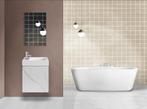 Toiletunit Onderbouw wastafel + spiegel TE KOOP, Ophalen, Minder dan 50 cm, Nieuw, Minder dan 25 cm
