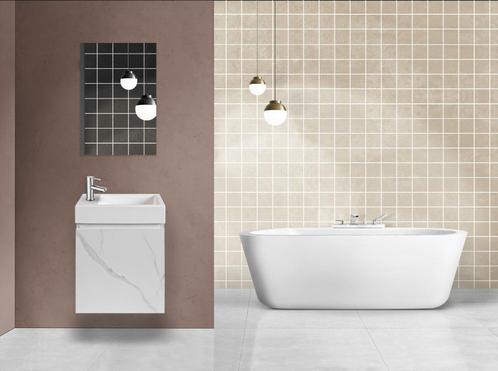 Toiletunit Onderbouw wastafel + spiegel TE KOOP, Huis en Inrichting, Badkamer | Badkamermeubels, Nieuw, Wastafelkast, Minder dan 100 cm