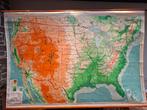 Old school map De Verenigde Staten, Antiek en Kunst, Antiek | Schoolplaten, Ophalen