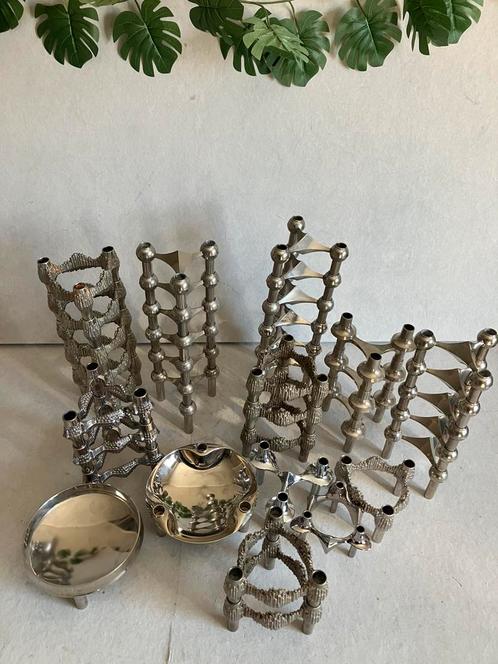Vintage kandelaren West Duitsland Stoff Nagel BMF, Huis en Inrichting, Woonaccessoires | Kandelaars en Kaarsen, Gebruikt, Ophalen of Verzenden