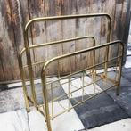 Vintage magazine of platen rek messing, Huis en Inrichting, Ophalen