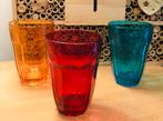 3 prachtige gekleurde glazen uit de jaren 60, Antiek en Kunst, Antiek | Glaswerk en Kristal