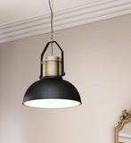 Aluminium zwarte hanglamp diameter 40 cm, Ophalen, Nieuw, 75 cm of meer, Industrial