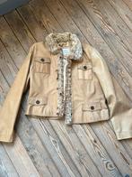 Beige leren jas, Kleding | Dames, Ophalen of Verzenden, Zo goed als nieuw, Beige