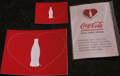 Coca-Cola en forme de cœur en forme de cœur avec bouteille C, Collections, Marques & Objets publicitaires, Neuf, Enlèvement ou Envoi