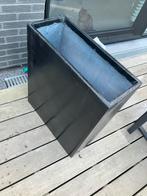 Zwarte hoge plantenbak, Tuin en Terras, Ophalen, Tuin, Steen, Gebruikt