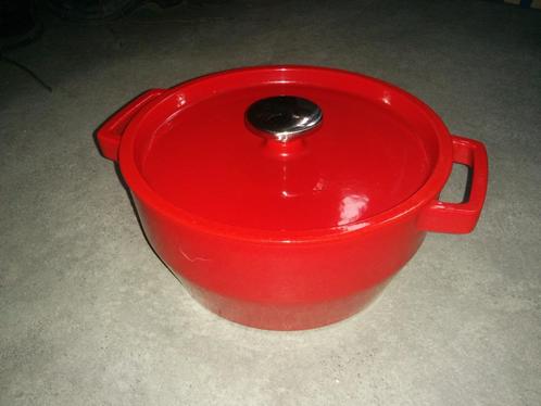 Cocotte en fonte Pyrex, Huis en Inrichting, Keuken | Potten en Pannen, Gebruikt, Kookpan of Snelkookpan, Gietijzer, Inductieplaat