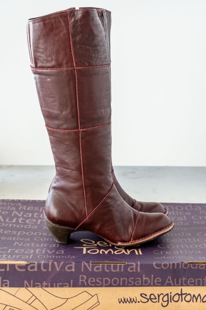 Laarzen, merk Sergio Tomani,  NIEUW, maat 36, Kleding | Dames, Schoenen, Nieuw, Hoge laarzen, Bruin, Verzenden