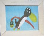 Onverm. Maker / inspirator K. Appel gouache "Vrolijke Vogel", Antiek en Kunst, Ophalen