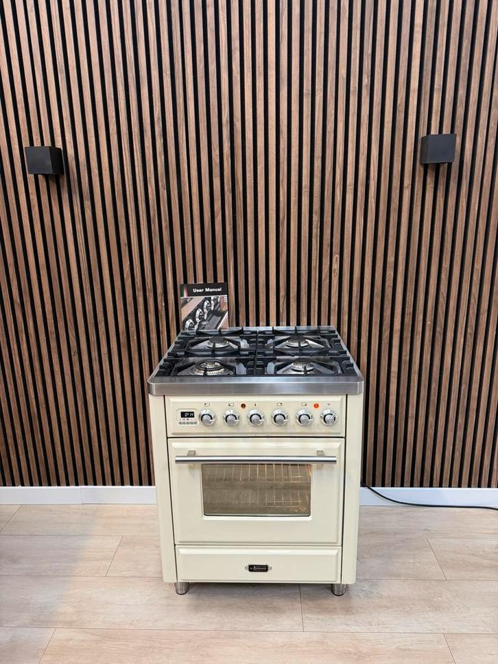 Prachtig Crème Boretti majestic Gasfornuis (Gratis bezorgen), Elektronische apparatuur, Ovens, Zo goed als nieuw, Vrijstaand, Oven met grill