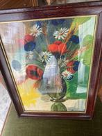 schilderij met bloemen, Ophalen of Verzenden