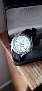 Zeldzaam en apart vintage heren horloge van Seiko, 8M32-8030, Handtassen en Accessoires, Horloges | Heren, Staal, Seiko, Gebruikt