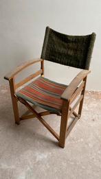 Chaise pliante ancienne chaise de réalisateur vintage boho, Antiquités & Art, Enlèvement ou Envoi