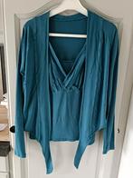Bel&Bo vest + blouse met halslijn, Ophalen of Verzenden, Blauw