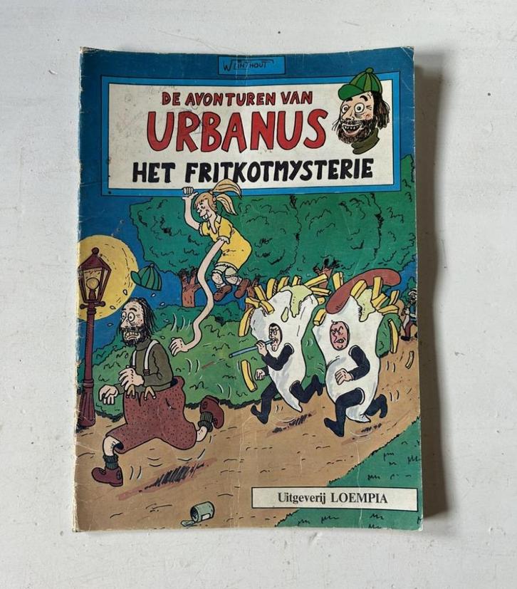 Urbanus - 1e druk - Het fritkotmysterie 1A - 1983, Boeken, Stripverhalen, Gelezen, Eén stripboek, Ophalen of Verzenden