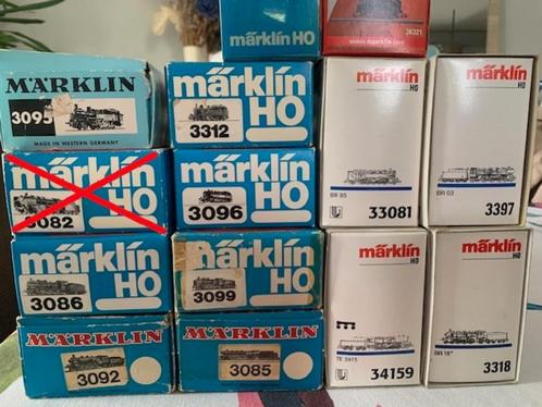 Marklin HO stoomlocomotieven, Hobby en Vrije tijd, Modeltreinen | H0, Zo goed als nieuw, Locomotief, Märklin, Analoog, Ophalen of Verzenden