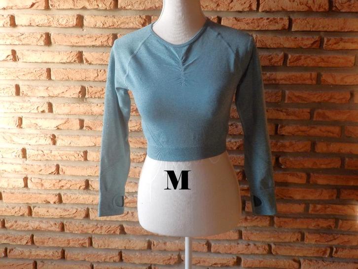 (202)- blouse femme t.M vert pistache, Kleding | Dames, Blouses en Tunieken, Zo goed als nieuw, Maat 38/40 (M), Groen, Ophalen of Verzenden