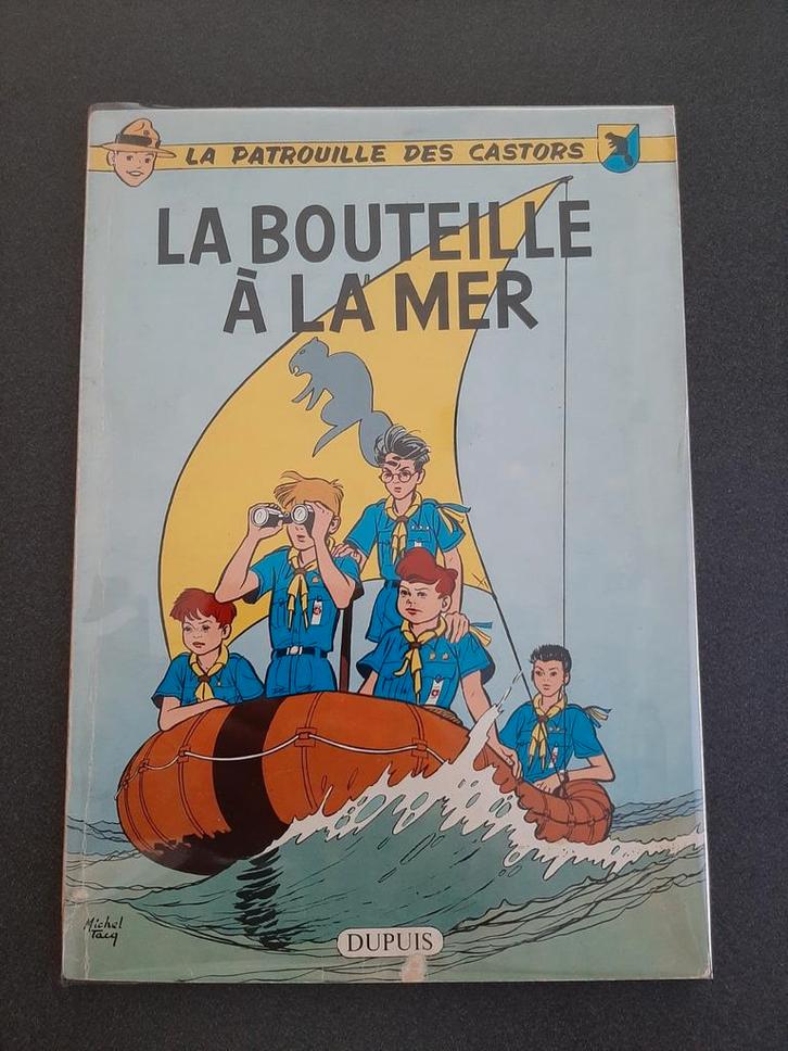La Patrouille des Castors 5 : La bouteille à la mer EO 1959, Boeken, Stripverhalen, Gelezen, Ophalen of Verzenden