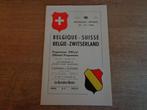 Programme de football Belgique Suisse 27/03/1960, Livre ou Revue, Utilisé, Enlèvement ou Envoi