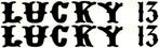 Lucky 13 sticker set #1, Motoren, Verzenden