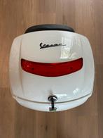 Vespa px  125 topcase wit met origineel rugkussen., Fietsen en Brommers, Ophalen
