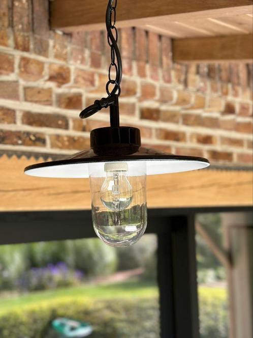 Lampe suspendue rétro en métal sur une chaîne extérieure (ne, Jardin & Terrasse, Éclairage extérieur, Neuf, Suspension, Enlèvement