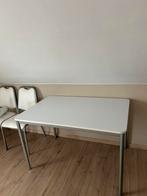 Keukentafel + 4 stoelen, Huis en Inrichting, Tafels | Eettafels, Ophalen, Kunststof, Gebruikt, 100 tot 150 cm