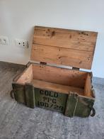 Oude houten militaire kist, te koop!, Enlèvement