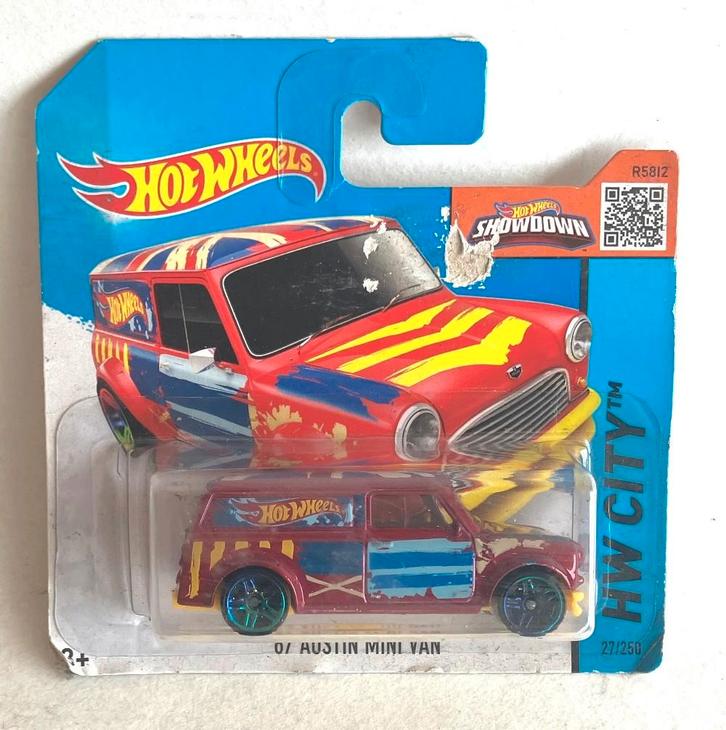 Hot Wheels  Mini Van rood 27/250 #10/10 city Art Cars., Hobby & Loisirs créatifs, Voitures miniatures | Échelles Autre, Comme neuf