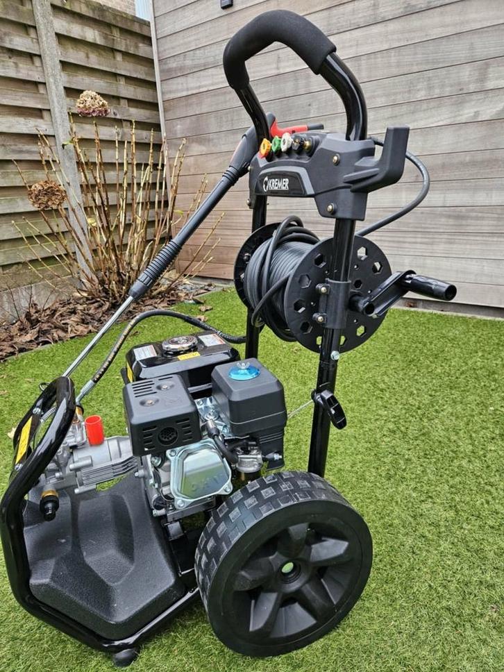 Hogedrukreiniger op benzine, Tuin en Terras, Hogedrukreinigers, Zo goed als nieuw, Benzine, Ophalen