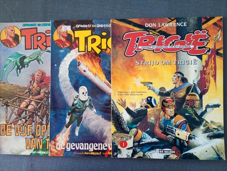 Trigië, Boeken, Stripverhalen, Gelezen, Ophalen of Verzenden