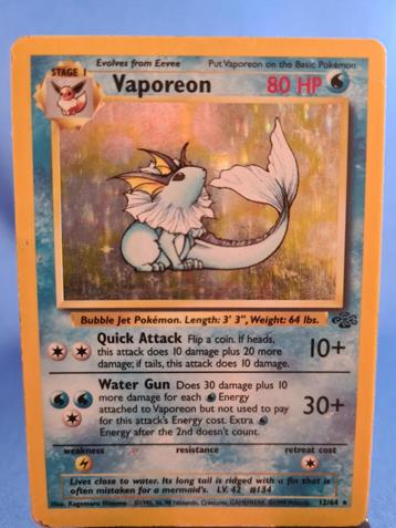 Vaporeon 12/64 - Jungle beschikbaar voor biedingen