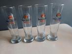 Set 4 Paulaner glazen 0,5l, Ophalen, Zo goed als nieuw, Glas of Glazen, Overige merken