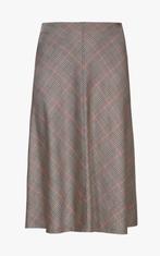 XANDRES GOLD, Geruite midi rok, maat 50, Ophalen of Verzenden, Zo goed als nieuw, Beige
