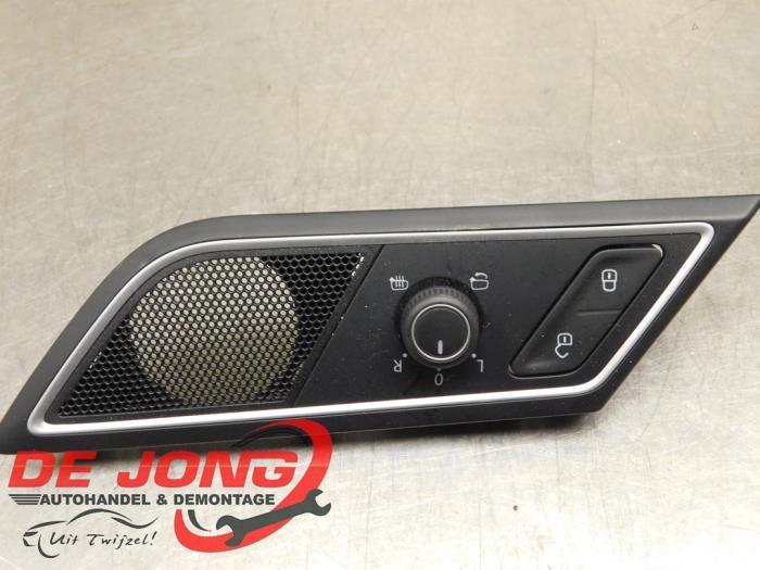 Spiegel Schakelaar van een Volkswagen Golf Sportsvan, Auto-onderdelen, Dashboard en Schakelaars, Volkswagen, Gebruikt, 3 maanden garantie