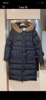 Manteau long doudoune imperméable chaude Moncler femme  S/M, Comme neuf, Noir, Taille 38/40 (M), Moncler