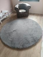 Rond tapijt 200cm (100% polyester), Huis en Inrichting, Ophalen, Nieuw, Grijs, Rond