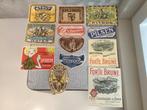 Oude bier, limonade etiketten. Omgeving Veurne., Verzamelen, Biermerken, Ophalen of Verzenden, Zo goed als nieuw