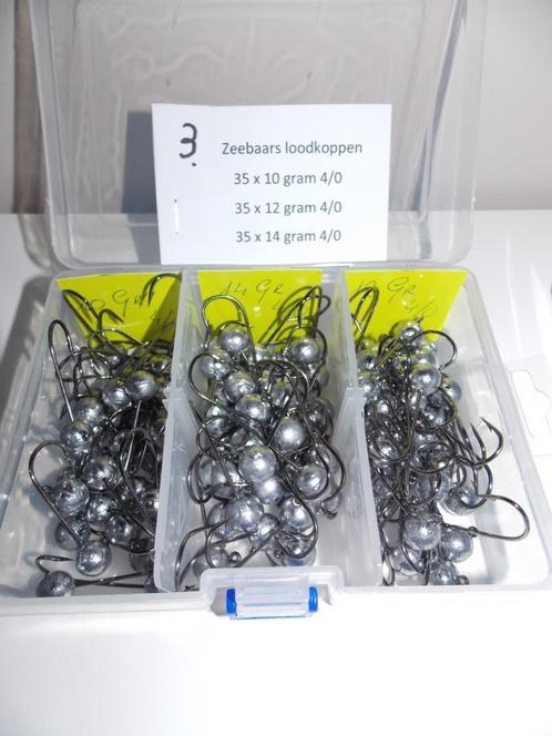 Zeebaars ronde loodkoppen, Watersport en Boten, Hengelsport | Zeevissen, Nieuw, Complete set, Ophalen of Verzenden