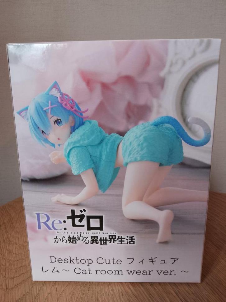 Re :Zero Figurine manga Rem Roomwear Rem Cat vers. (NEUVE), Collections, Statues & Figurines, Neuf, Fantasy, Enlèvement ou Envoi