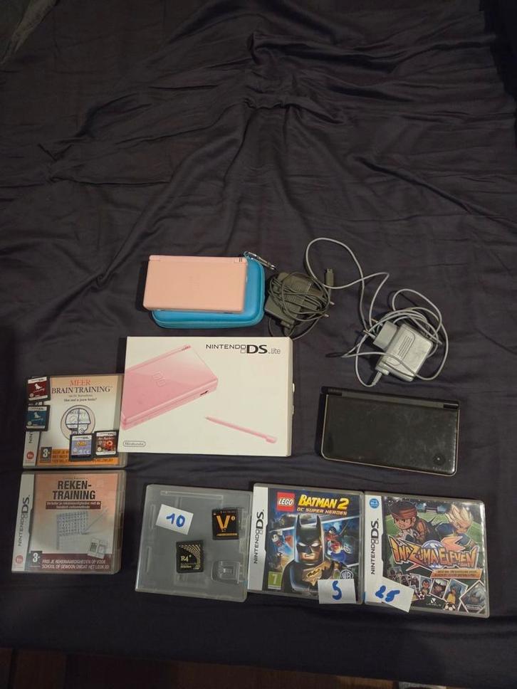 DSi XL + DS lite pink boxed, Games en Spelcomputers, Spelcomputers | Nintendo DS, Zo goed als nieuw, DS Lite, Ophalen of Verzenden