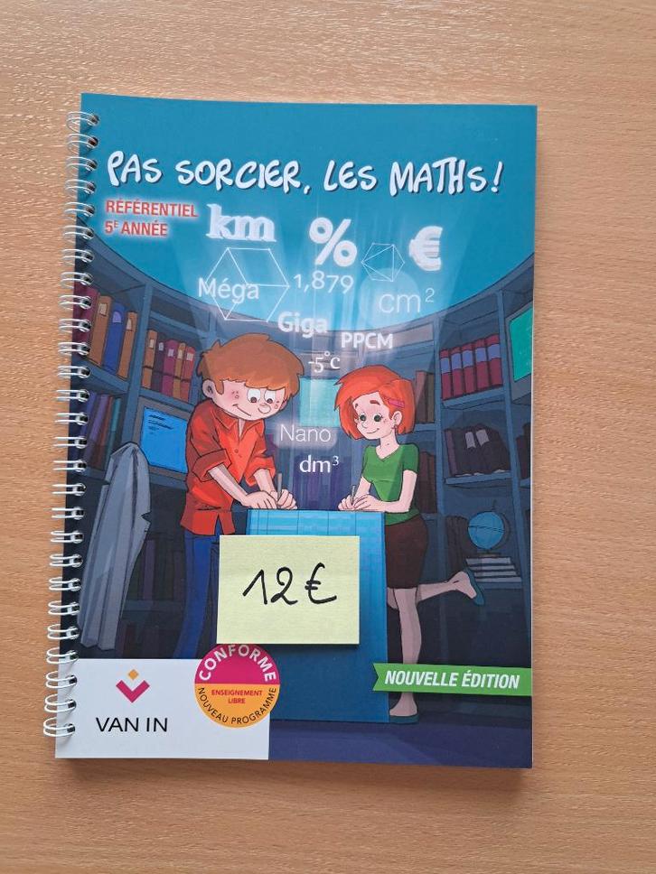 Pas sorcier les maths 5 - Manuel scolaire math, Livres, Livres scolaires, Neuf, Mathématiques A, Primaire, Enlèvement